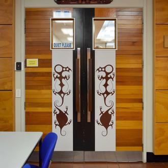 Untitled [Maori Land Court Doors]